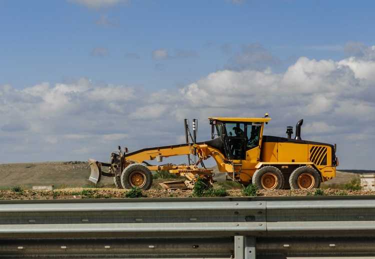 Earthmoving machinery operating on a Downey construction project