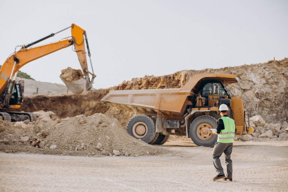 Heavy equipment operating at Maysville, NC job site