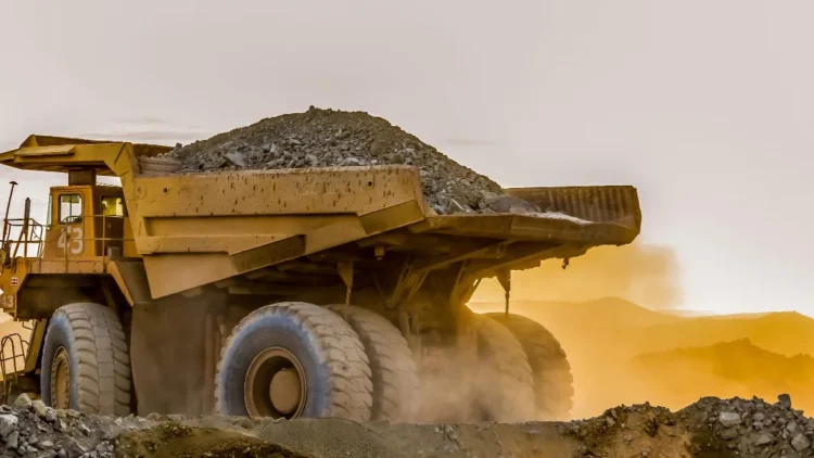 mining-dump-truck-rock-material-disposal